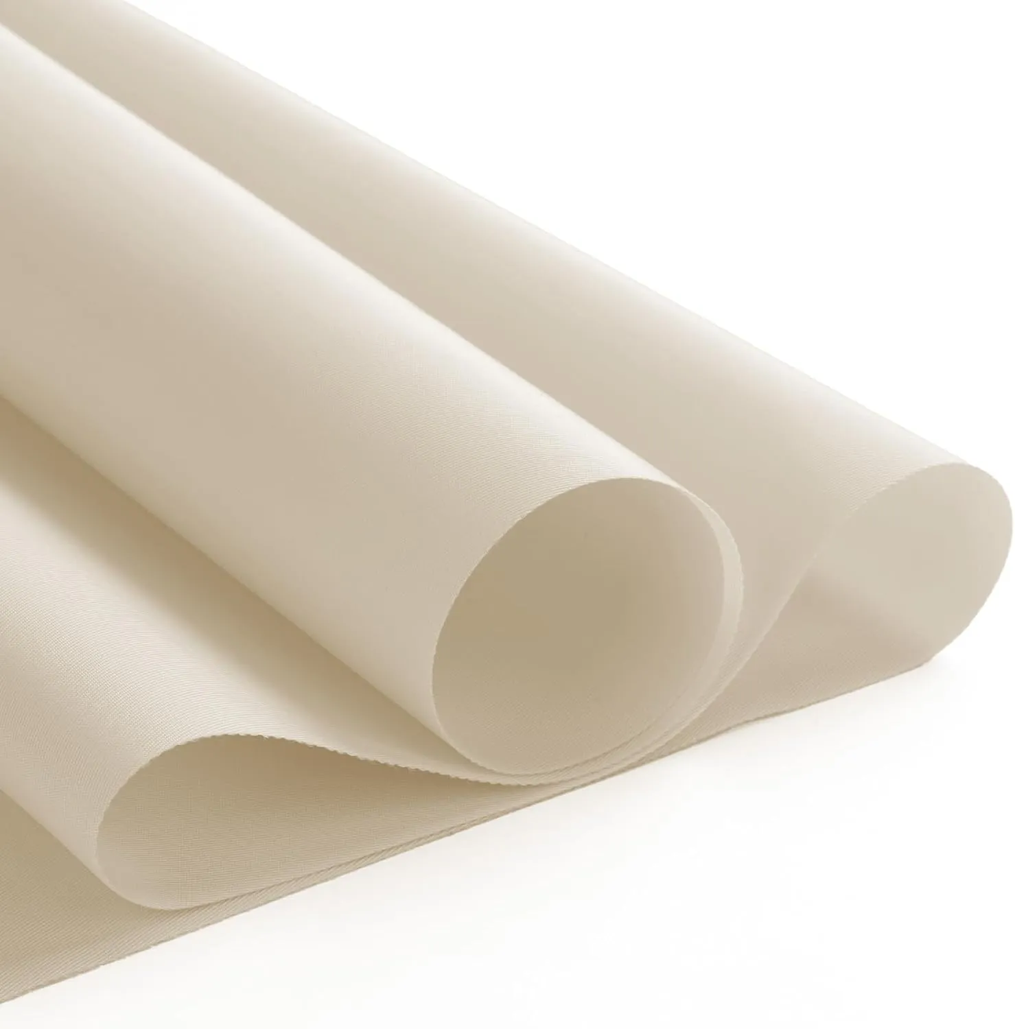 Nylon Fabric, 58" W 420D Waterproof Fabric 2 Yard Ripstop Nylon Fabric Outdoor Upholstery Twill Sewing Fabric for Patio Chair, Lining, Cushion, Purse, Tote Bag, Tent, Tarp Cover, DIY Project Ivory