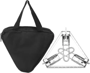 oceanside Camping Pot Stand, Foldable Gas Stove Pot Rack Bracket Canister Stand Fuel Grill Tripod Outdoor Folding Camping Accessory