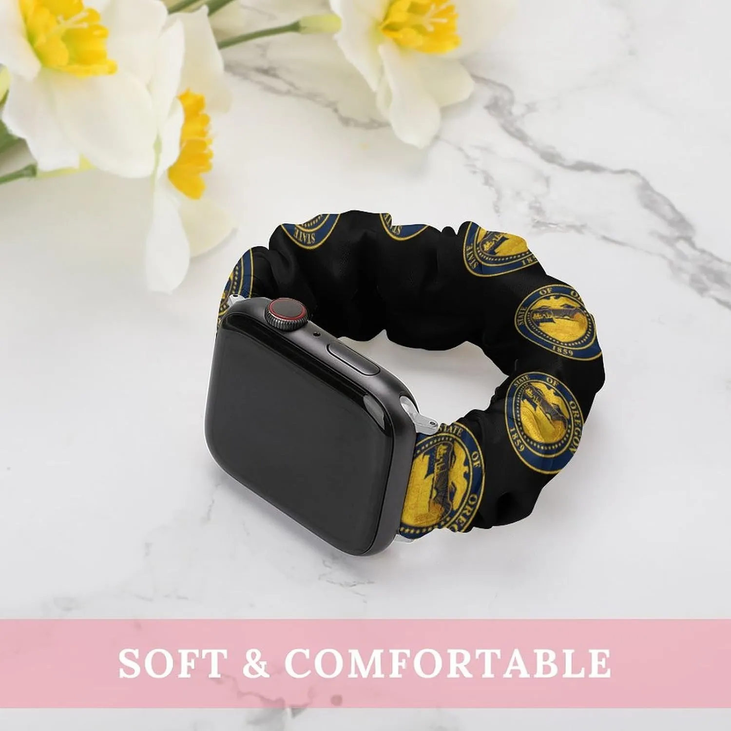Oregons State Seal Fashion Watch Strap Scrunchies Wristbands Compatible With IWatch Series