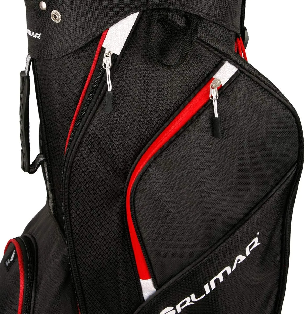 Orlimar CRX 14.6 Golf Cart Bag, 14-Way Divider Top, 6 Zippered Pockets Including Insulated Cooler Pocket