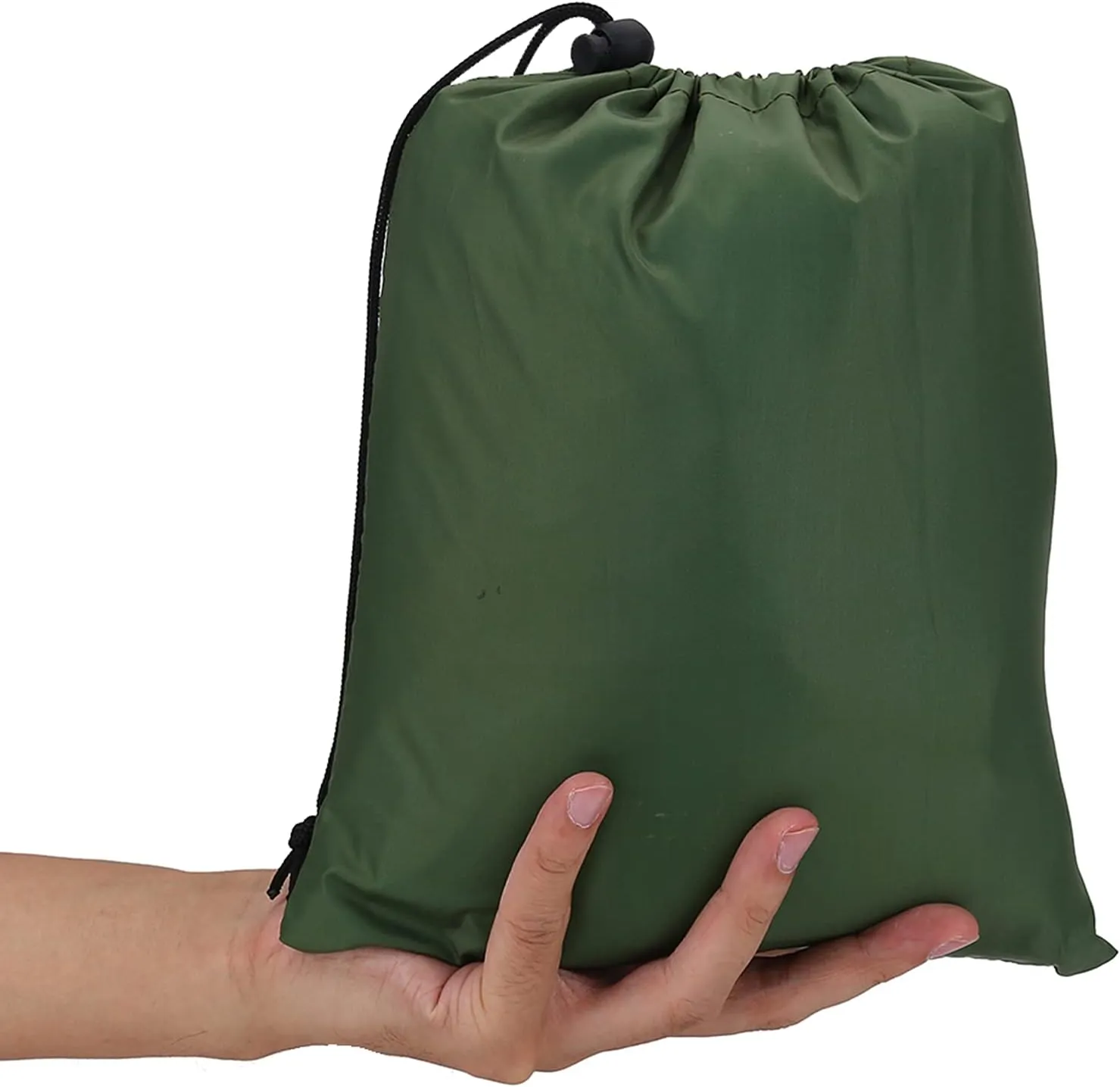 Outdoor Camping Tarp, Lightweight Waterproof Tent Tarp, Portable Moist Rain Tarp for Hiking, Fishing, and Traveling(9.4in-Green)