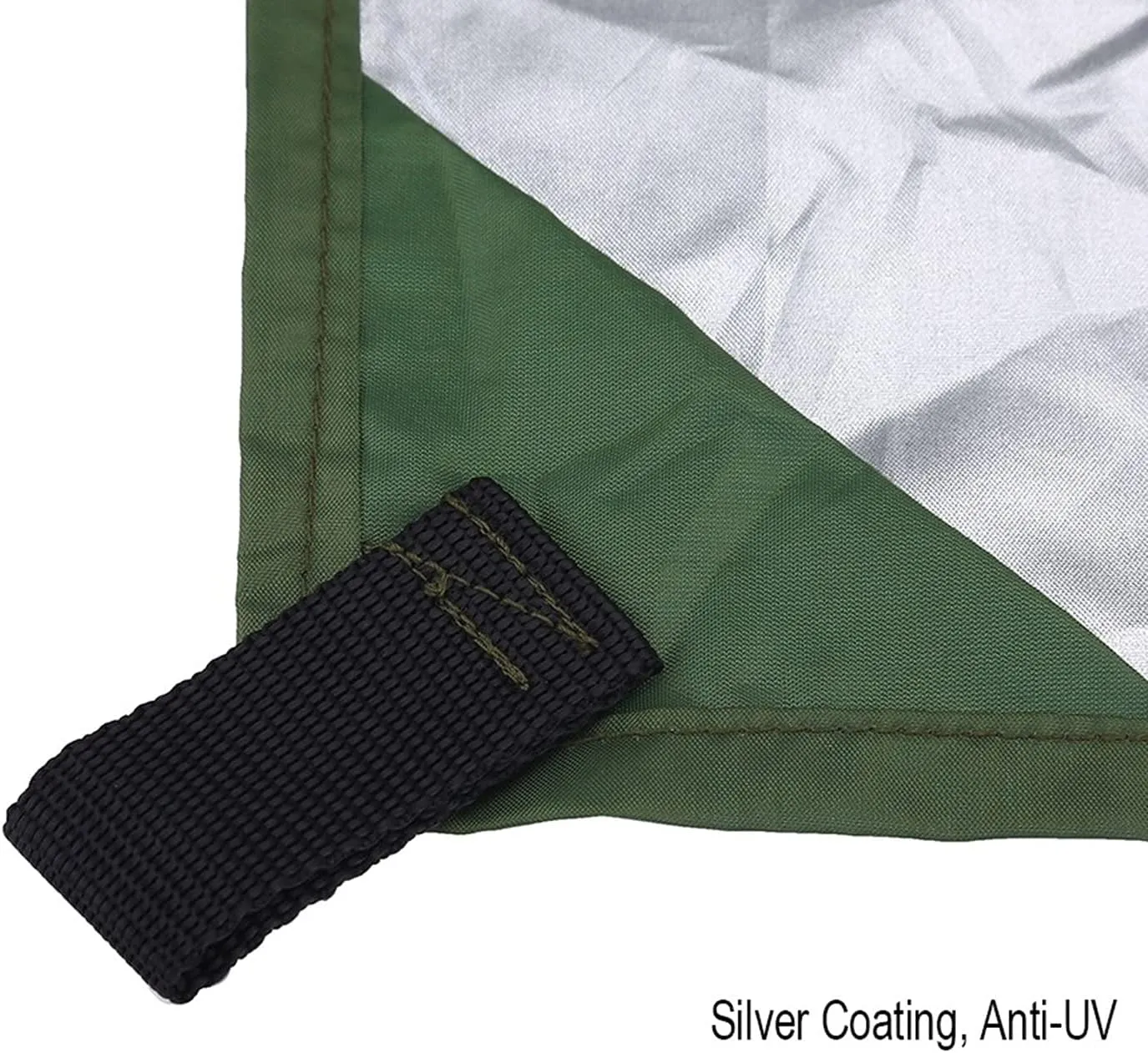 Outdoor Camping Tarp, Lightweight Waterproof Tent Tarp, Portable Moist Rain Tarp for Hiking, Fishing, and Traveling(9.4in-Green)