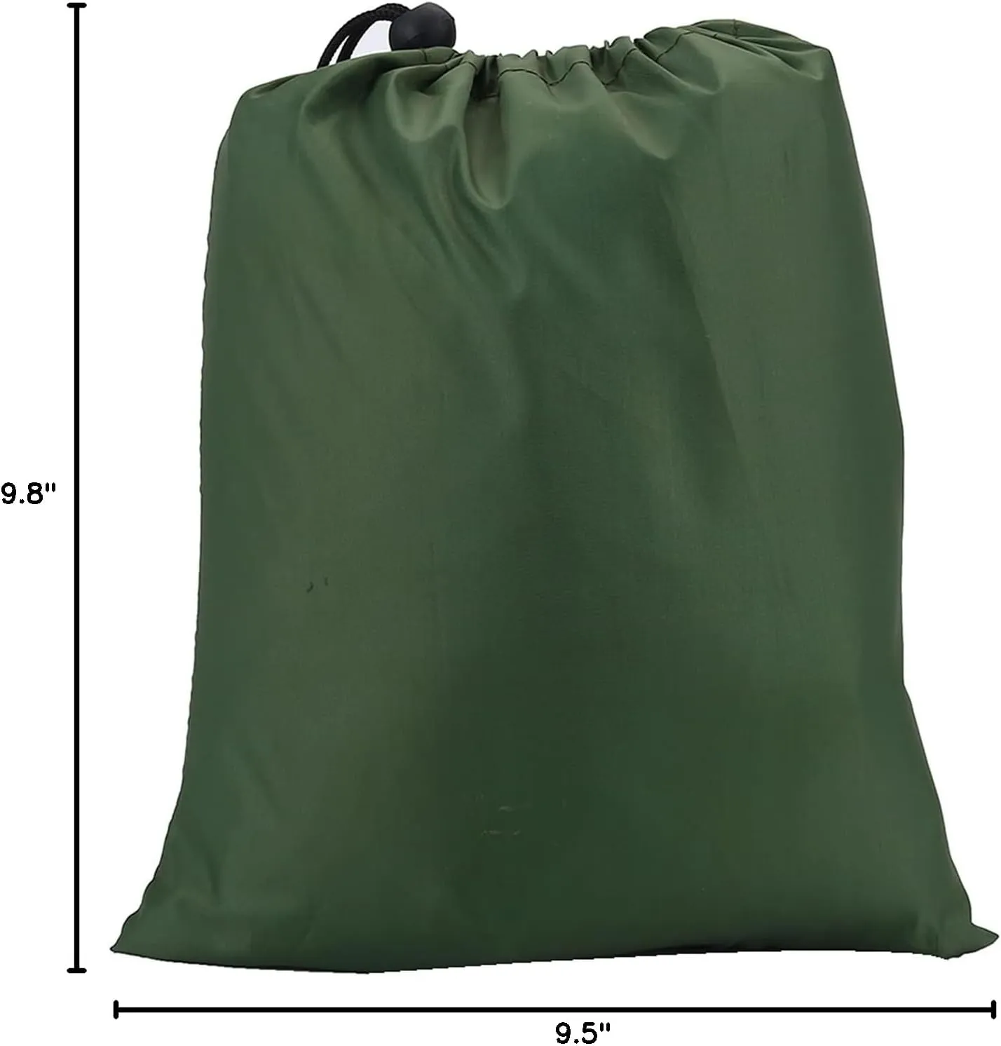 Outdoor Camping Tarp, Lightweight Waterproof Tent Tarp, Portable Moist Rain Tarp for Hiking, Fishing, and Traveling(9.4in-Green)