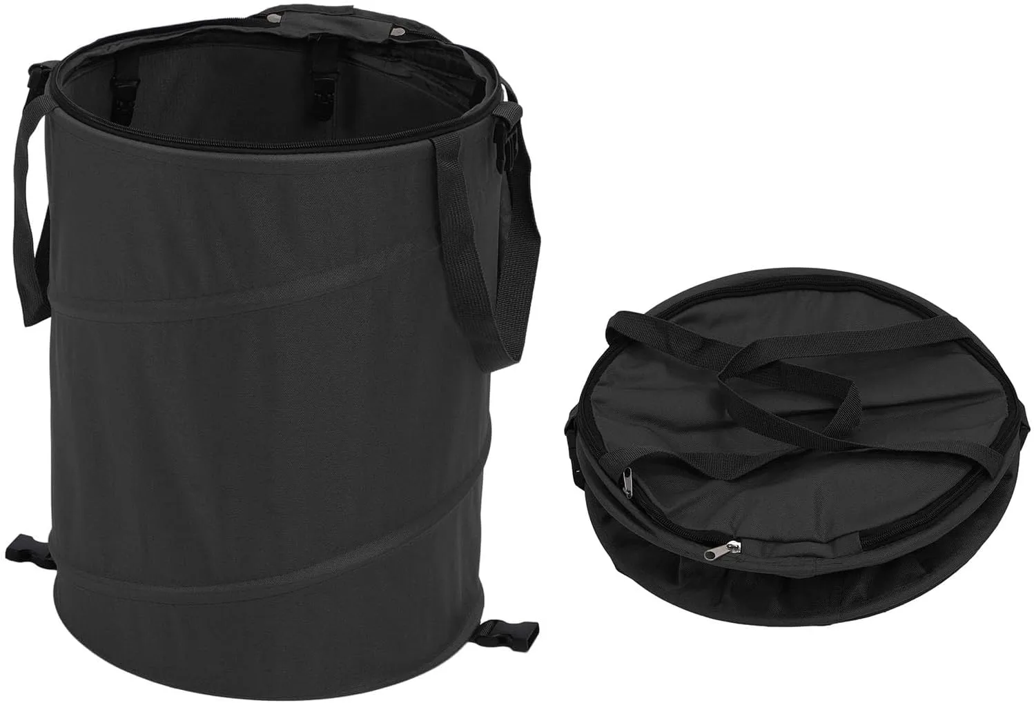 Outdoor Garbage Containers Container, 24 Versatile Versatile Gallons of Garden Portable Camp Garbage (Black)