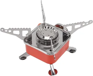 Outdoor Gas Stove, Folding Anti Slip Mini High Temp Resistance Quadrate Stove Cooker, Portable Gas for Camping Equipment, Kitchen Equipment, Backpack Equipment