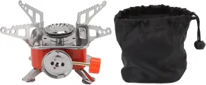 Outdoor Gas Stove,Mini Camping Stove,Windproof Small Gas Stove,Outdoor Folding Gas Stove, Folding Mini Quadrate Stove Cooker,Camping Picnic Portable Gas Stove