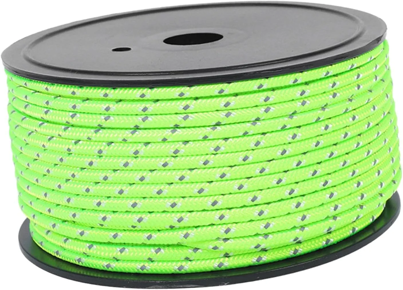 Outdoor Guy Lines Camping Tent Rope Solid Braid Tent Accessory Tent Wind Rope Reflective Rope for Climbing Fishing Tarpaulin, Green