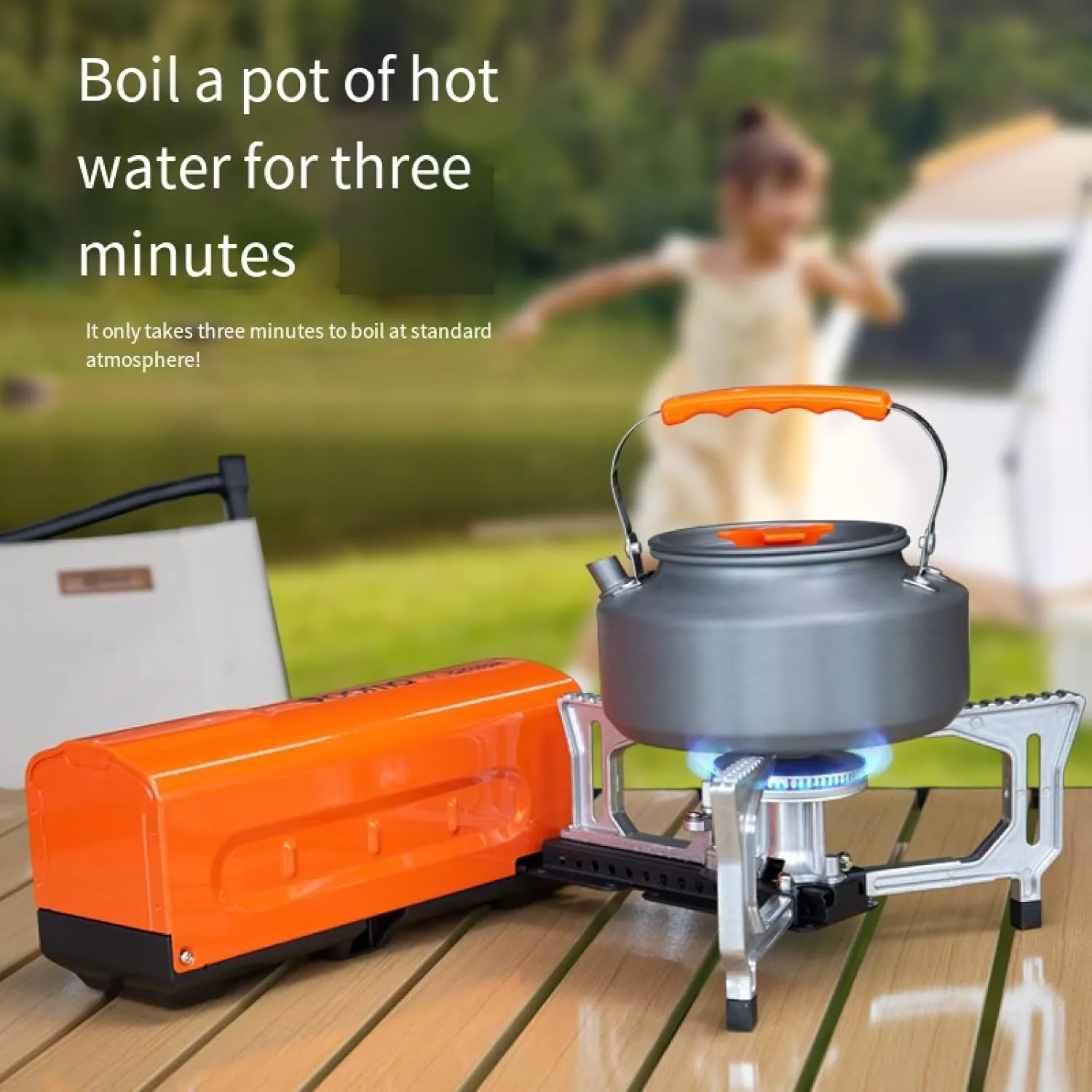 Outdoor Integrated Folding Windproof Cassette Gas Stove