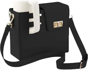 Outdoor Multifunctional Leather Water Bottle Holder - Portable Crossbody Bag for Outdoors, Holds Multiple Cups