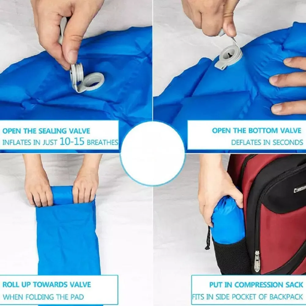 Outdoor Nation Inflating Foldable Camping Mattress Pad