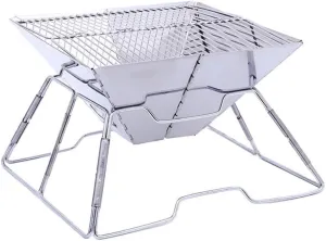 Outdoor Portable BBQ Grill Stainless Steel Folding Picnic Charcoal Barbecue Grills Home Camping Barbeque Tool