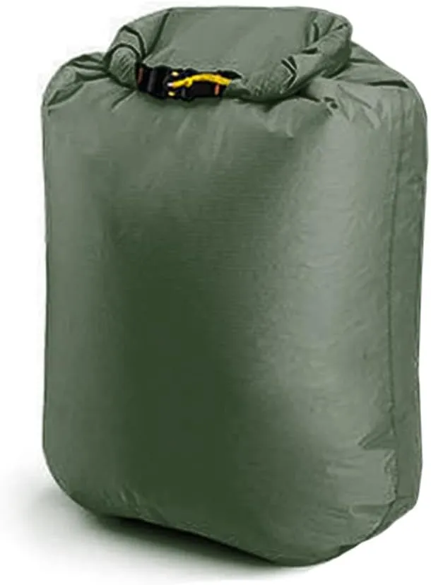 Outdoor Water proof Dry Bag - Silicon Coated Nylon, Ideal for Camping, Drifting, Hiking, Swimming, Rafting, Kayaking, River Trekking - Dampproof Clothes Storage Bag (Green-M)