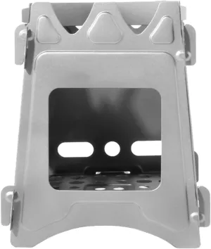 Outdoor Wood Stove, Light and Easy to Carry,Stainless Steel Wood Burning Stove,with Storage Bag, Windproof Anti-Slip,for Camping, Hiking, Backpack, Picnic and BBQ (Size : Large)