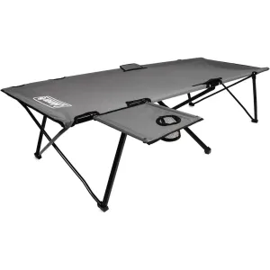 Pack-Away Camping Cot with Removable Side Table - Extra Wide, Fits Adults up to 6'6" or 300 lbs