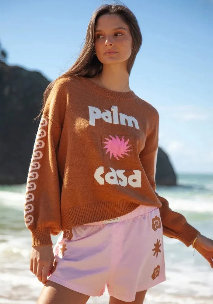 Palm Casa Crew Knit Sweater