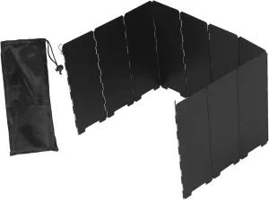 Panel Portable Iron Wind Shield for Outdoor Cooking BBQ Hiking Compact Design Enhances Stove Efficiency and Versatility