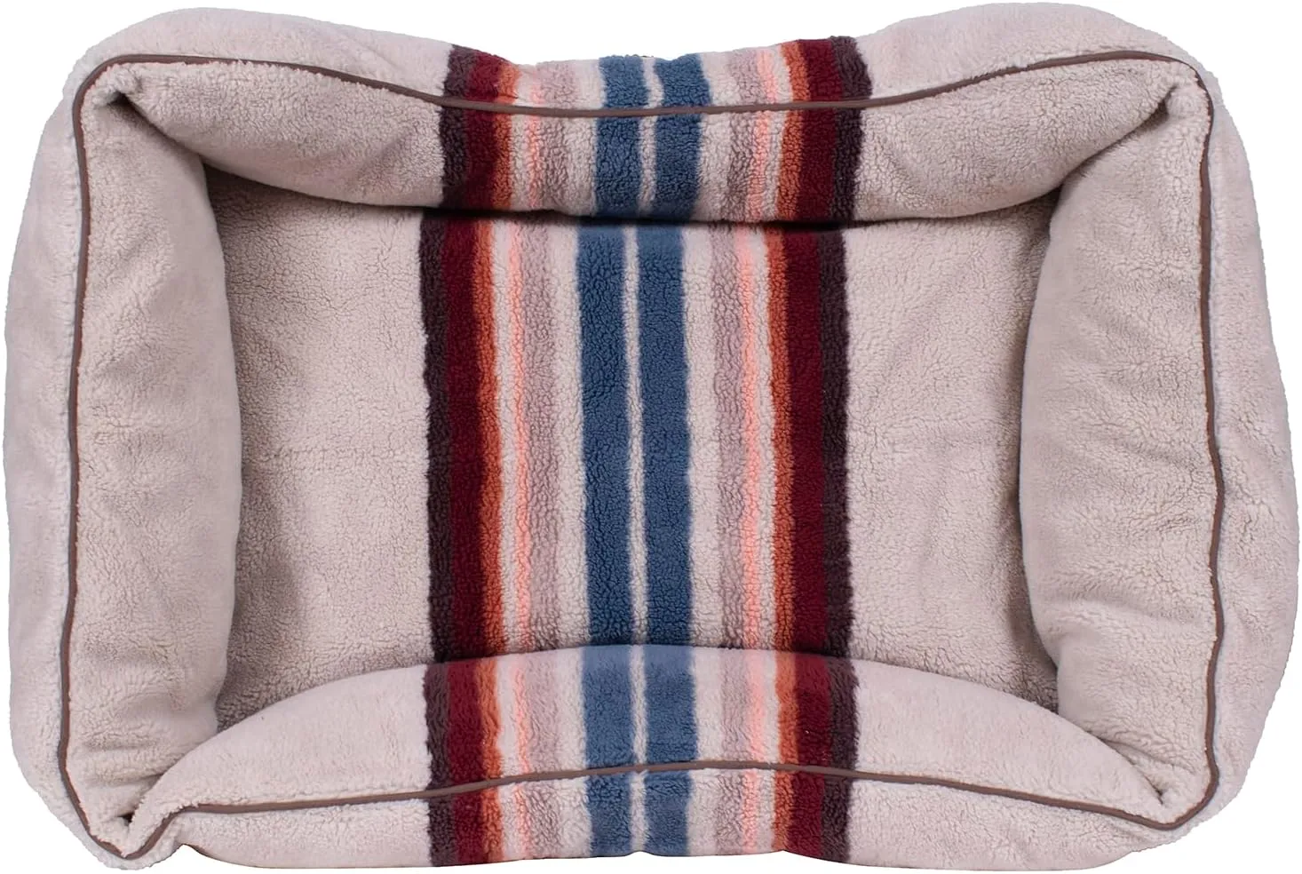PENDLETON Berber Kuddler Dog Bed - Serape Rosewood, L