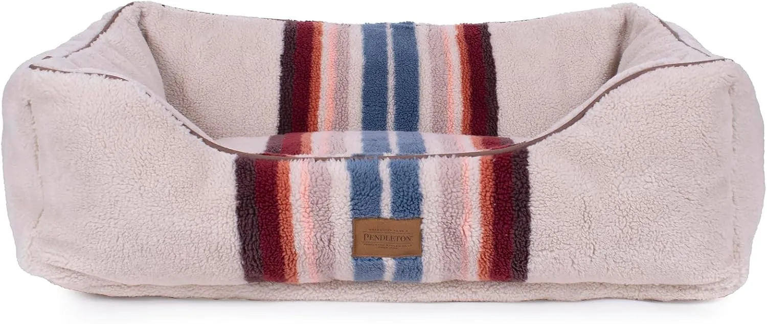 PENDLETON Berber Kuddler Dog Bed - Serape Rosewood, L