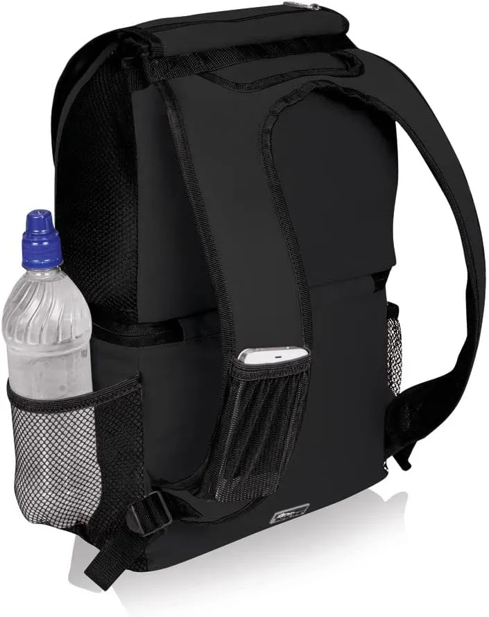 PICNIC TIME NCAA Michigan Wolverines Zuma Backpack Cooler - Soft Cooler Backpack - Lunch Cooler, (Black)