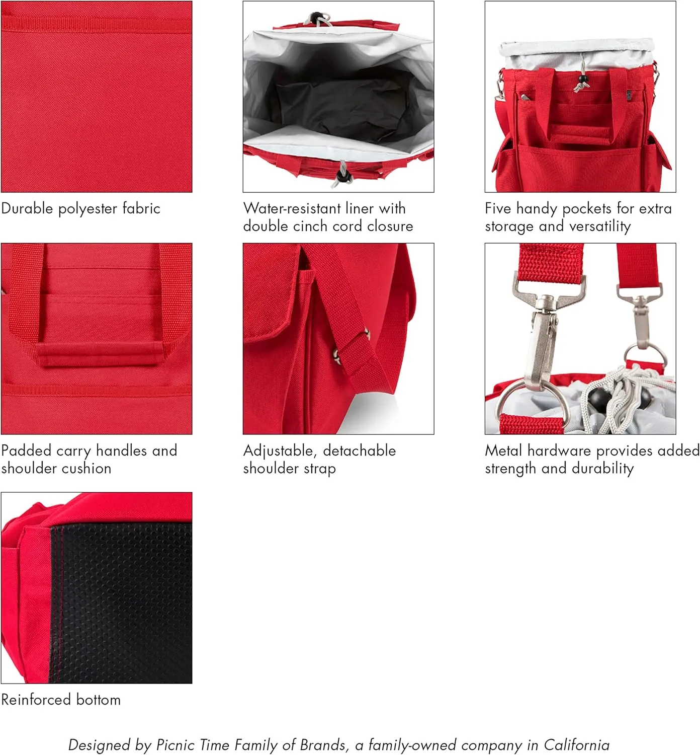PICNIC TIME NCAA Unisex NCAA Activo Cooler Tote Bag
