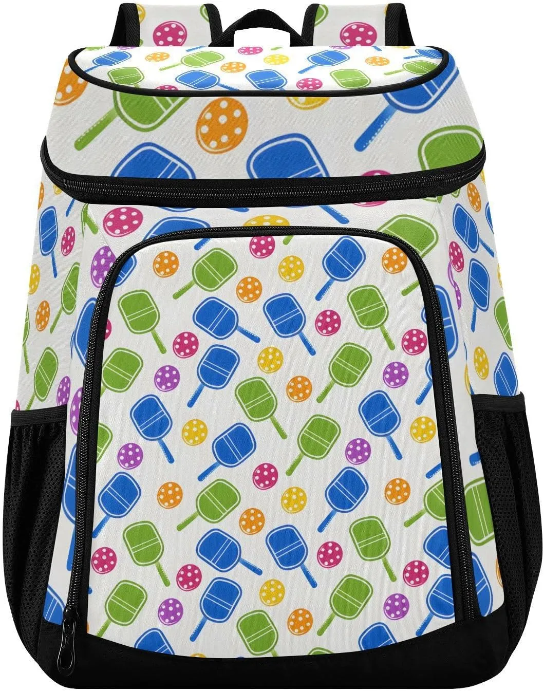 Ping Pong Colorful Cooler Backpack Cooler Insulated Leak Proof Lunch Backpack 36 Cans Waterproof Soft for Men Women Picnic Hiking Camping Beach