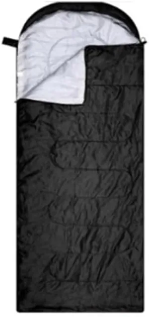 pistro Emergency Sleeping Bag for Adults - 0.7kg Portable Thickened Sleeping Bag with Hood and Double Zippers, Full Open Design for Outdoor Camping, Hiking, Survival - 180cm
