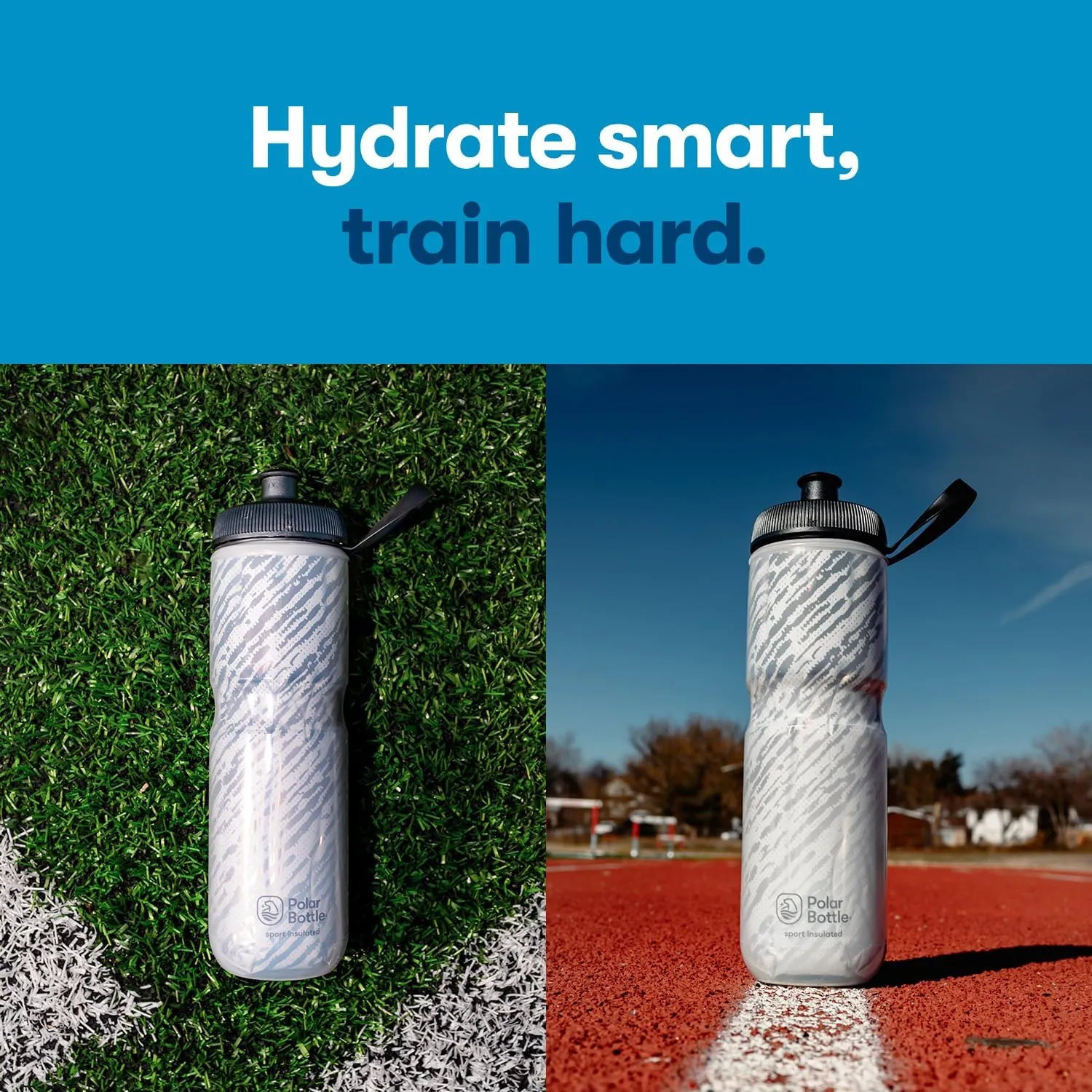 Polar Bottle Sport Insulated by HydraPak (20oz & 24oz) – Leak Proof Water Bottles Keep Water Cooler 2x Longer than a Regular Reusable Water Bottle
