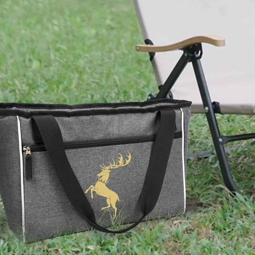 Popfunk GOT Sigil Collection Soft Sided Insulated Tote Cooler Bag, Lightweight, Thermal and Reusable for Grocery, Picnic