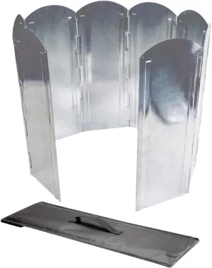 Portable BBQ Windscreen Camping Fire Windshield Galvanized Plate Foldable Grill Wind Block Lightweight Wind Guards