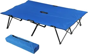 Portable Camping Cot for Adults - Spacious 2-Person Elevated Sleeping Cot for Camping, Hiking, or Beach Trips