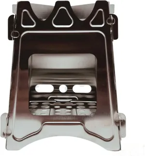 Portable Camping Stove Stainless Steel Wood Burning Portable Stove for Outdoor Hiking, Traveling, Backpacking, Hunting - Folding, Easy to Assemble Collapsible Wood Stove