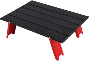 Portable Camping Table Foldable Picnic Table for Outdoor Activities Lightweight Convenient Design for Camping Climbing and Beach Use Red