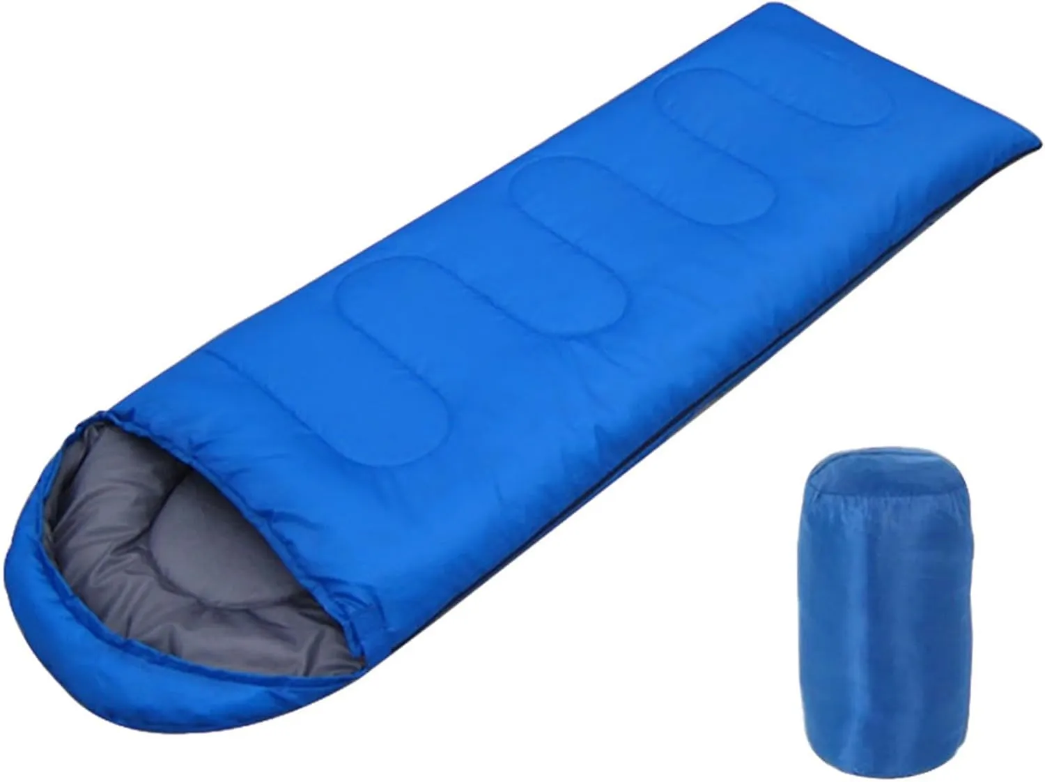 Portable Envelope Sleeping Bag, 4 Season Lightweight Warm and Washable Comforter for Adults Women Hiking Camping