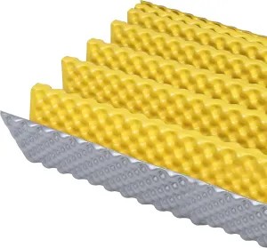 Portable Foam Sleeping Pad, Insulated R-Value 2.1 Foldable Sleeping Pad Mat Apply to Camping Hiking (72 x 22, Yellow)