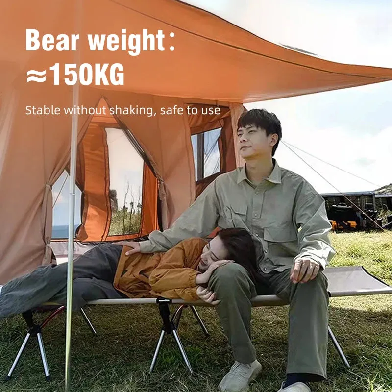 Portable Folding Camping Cot – Comfortable Outdoor Sleeping Bed for Adults & Kids | Perfect for Camping, Travel, and RV Use