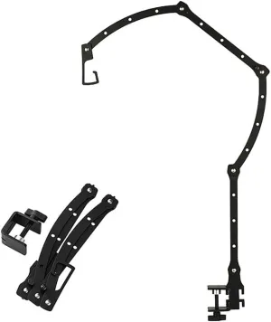 Portable Folding Lamp Stand Lantern Stand Collapsible Iron Lantern Stand Hanging Light Holder For Outdoor Camping Hiking Light Stand