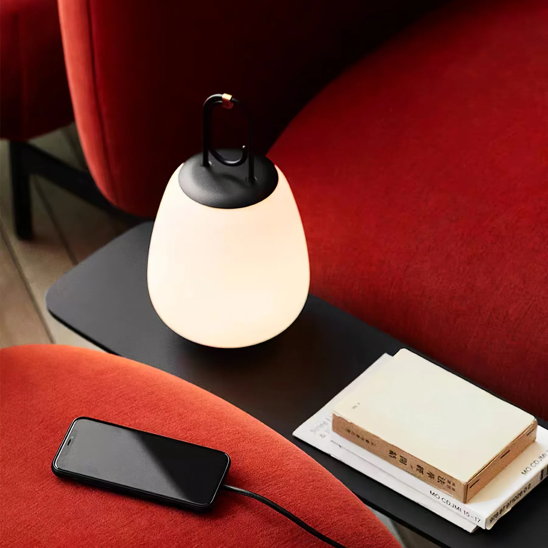 Portable Lantern Table Lamp – USB Rechargeable with Warm & Cool Light Modes