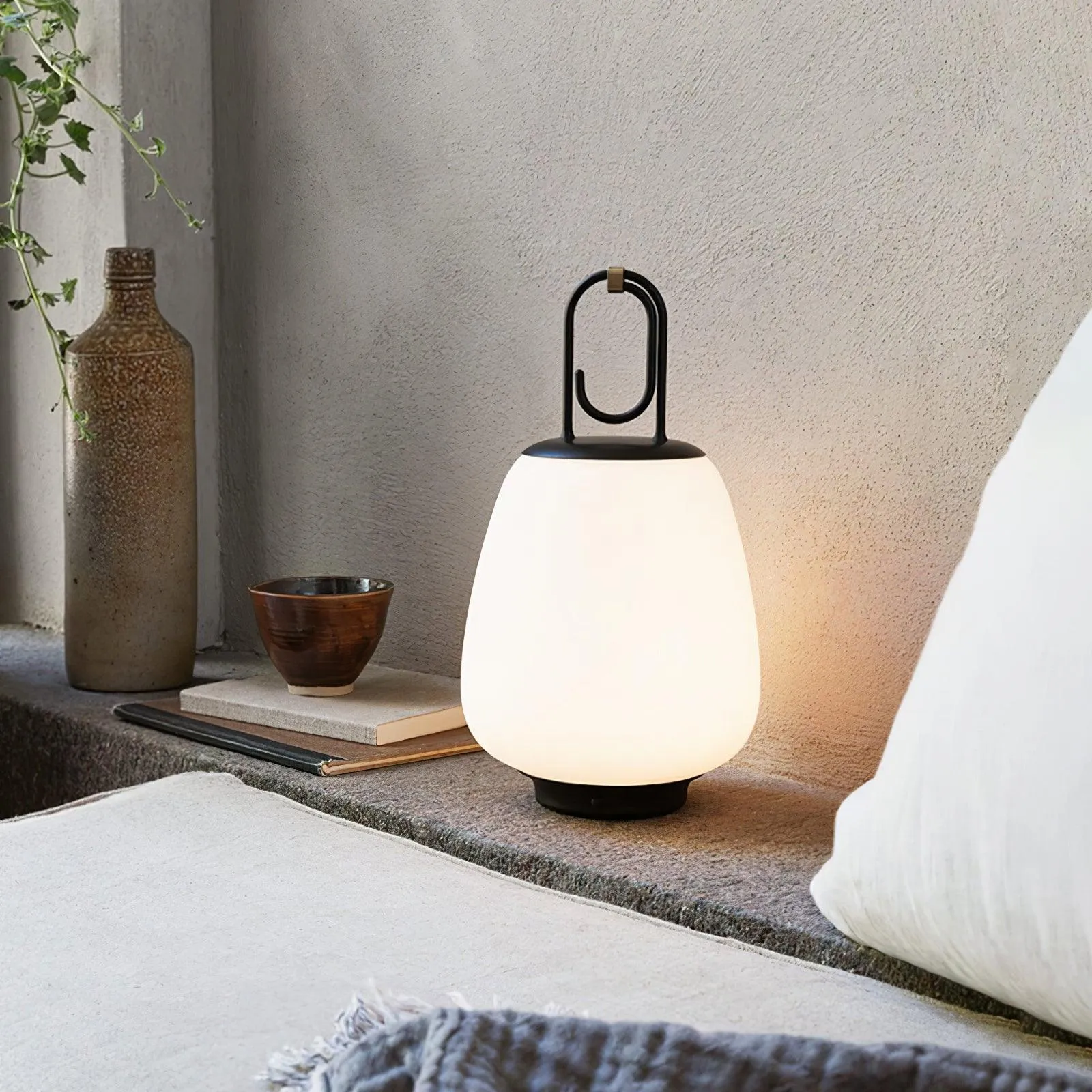 Portable Lantern Table Lamp – USB Rechargeable with Warm & Cool Light Modes
