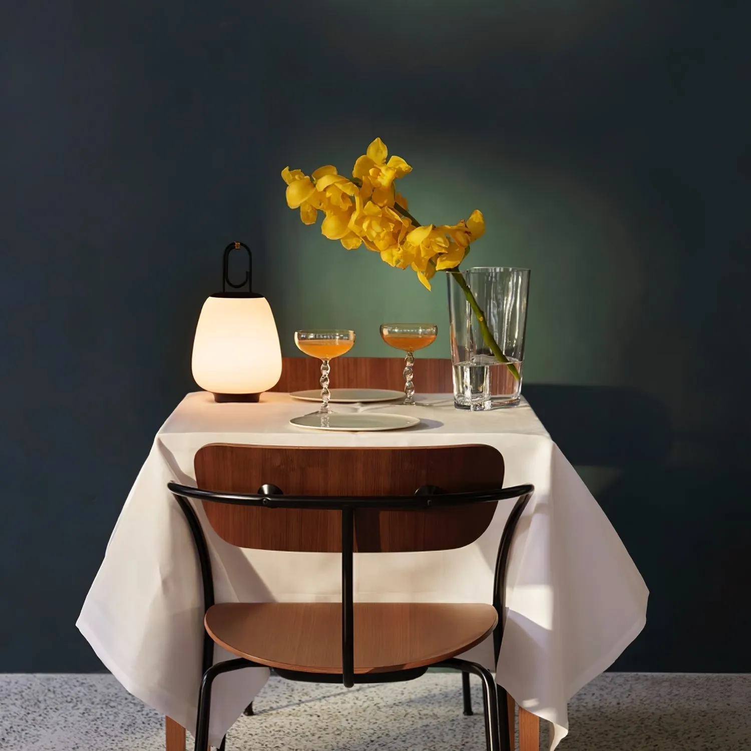 Portable Lantern Table Lamp – USB Rechargeable with Warm & Cool Light Modes