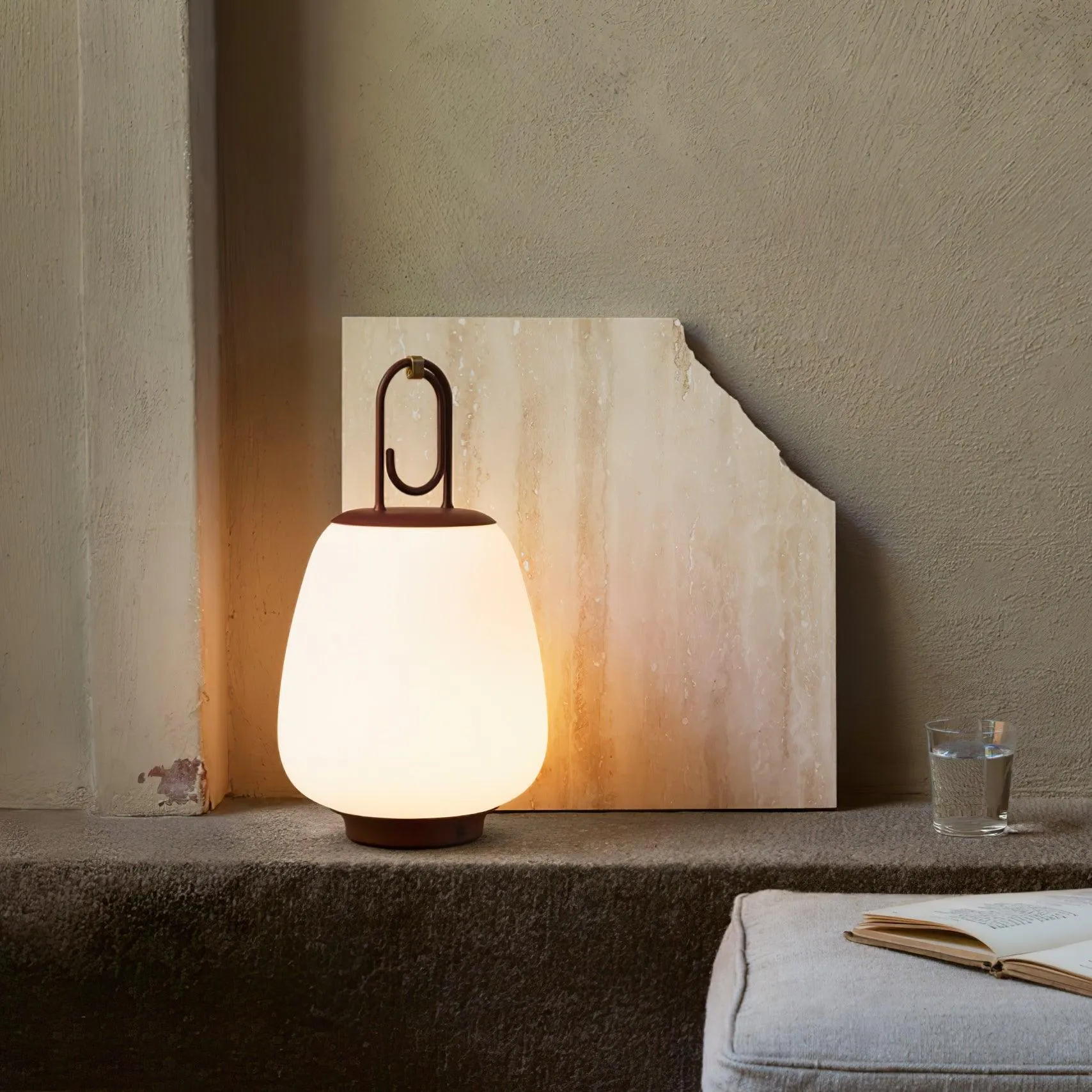 Portable Lantern Table Lamp – USB Rechargeable with Warm & Cool Light Modes