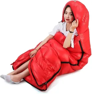 Portable Sleeping Bag Warm Weather and Winter Lightweight Waterproof – Great for Adults Kids - Excellent Camping Gear Equipment Traveling and Outdoor Activities Lightweight
