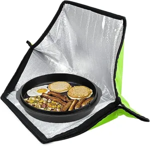 Portable Solar Oven, Outdoor Camping Solar Cooker Bag, Foldable Cooking Oven for Barbecue Backpacking Traveling Hiking