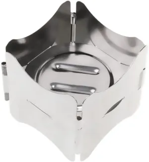 Portable Stainless Steel Folding Wood Stove Pot Stand for Outdoor Picnic Camping Backpacking