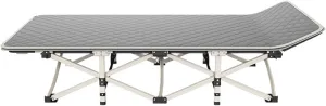 Portable Ultralight Camping Bed Outdoor Fishing Assisted Recliner Foldable Single Person Simple Bed Tourism Equipment(71x 188 gray1)