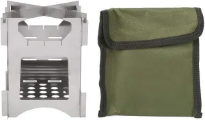 Portable Wood Stove Wood Burning Camp Stove Folding Wood Stove Stainless Steel, Portable Backpacking Stove for Hiking Camping Picnic BBQ