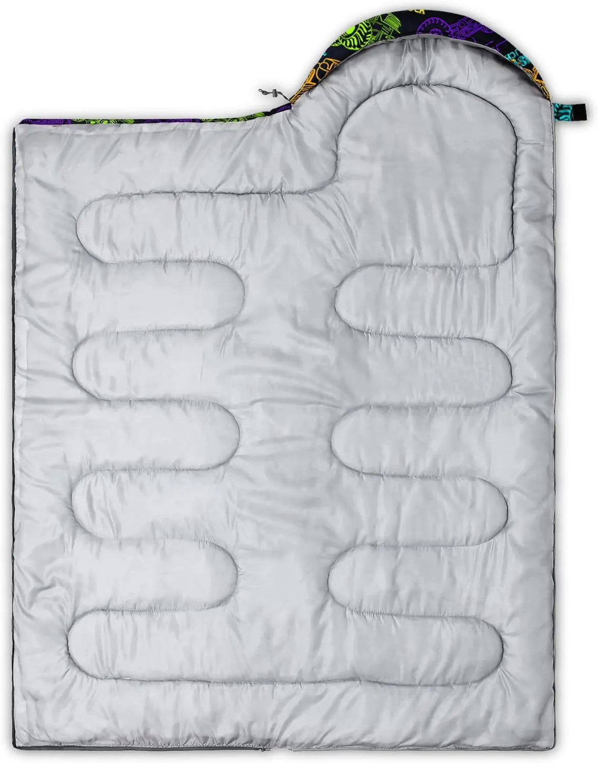 QOOMO Camping Sleeping Bags,3 Season Warm & Cool Weather,Lightweight,Waterproof Sleeping Bags for Adults & Kids,Traveling,and Outdoors,Camping Gear Equipment