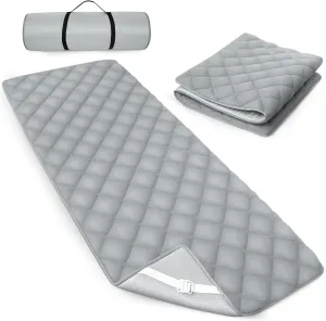 Quilted Foam Mattress Topper Pad, Non-Slip Super Soft Comfortable 75"x30", Cool Sleeping Pad for Camp Cot/RV Bunk/Narrow Twin Beds