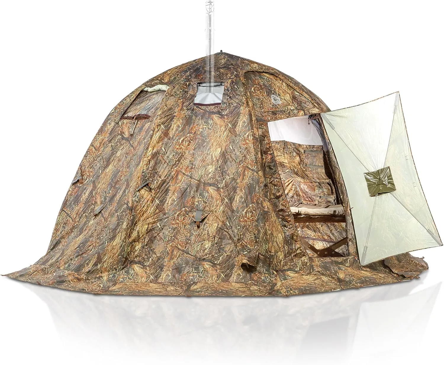 Rbm Outdoors Hot Tent with Stove Jack, Easy Setup 4 Season Winter Tents for Camping, Cold Weather Wall Double Layer Waterproof & Windproof Shelter