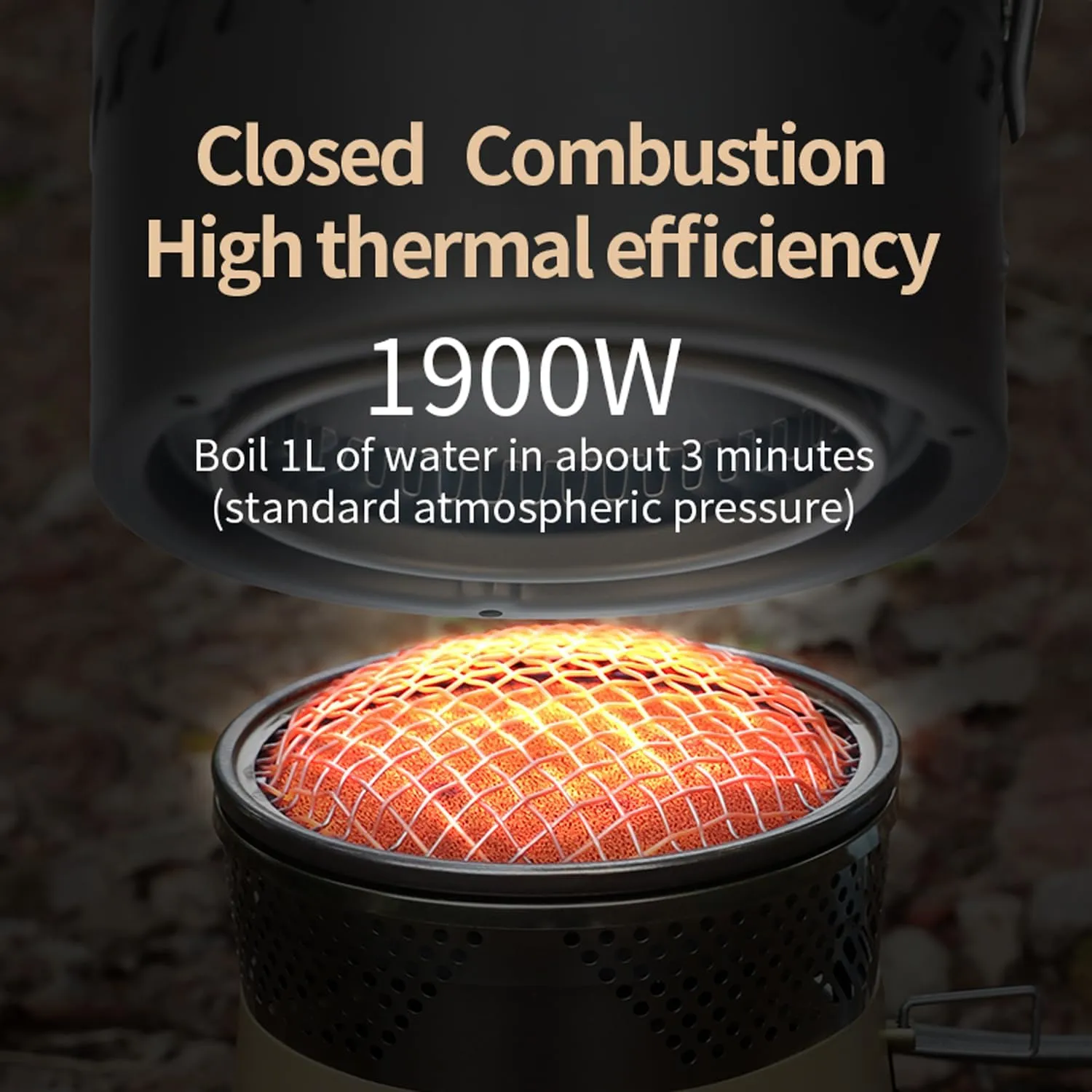 Reactor Backpacking and Camping Portable Gas Powered Stove top & Cooking System 1L 1.7L 2.5L Low Pressure Infrared Combustion Outdoor Integrated Heat Collecting Pot Jet Burner Set