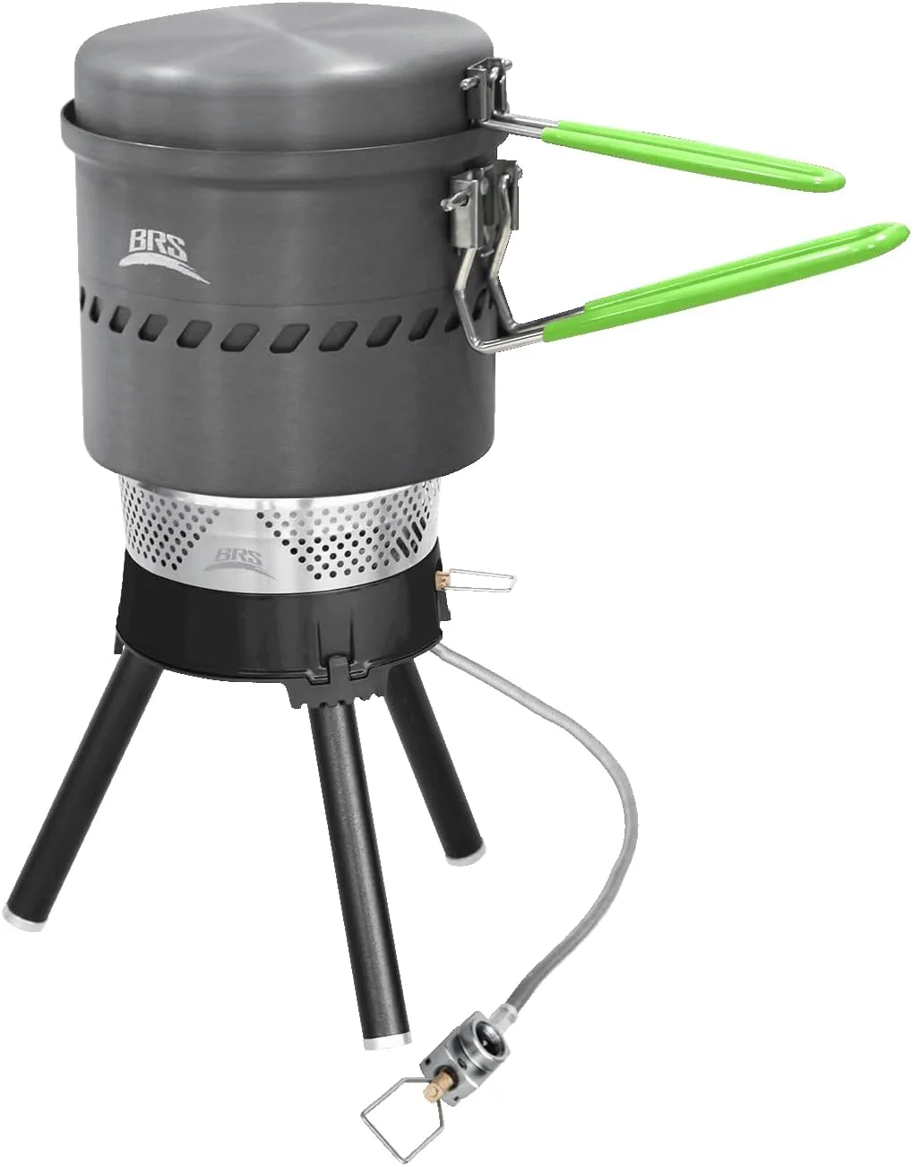 Reactor Backpacking and Camping Portable Gas Powered Stove top & Cooking System 1L 1.7L 2.5L Low Pressure Infrared Combustion Outdoor Integrated Heat Collecting Pot Jet Burner Set